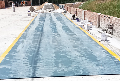 濟(jì)陽150噸地磅安裝現(xiàn)場